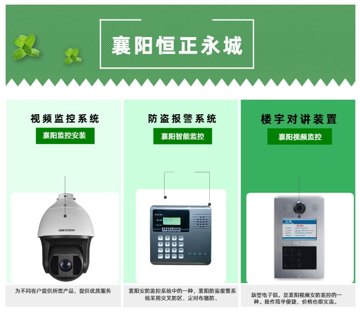 襄陽監控攝像頭安裝