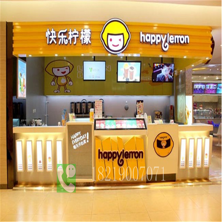 古茗加盟奶茶店展柜東莞鳳崗鎮設計方案